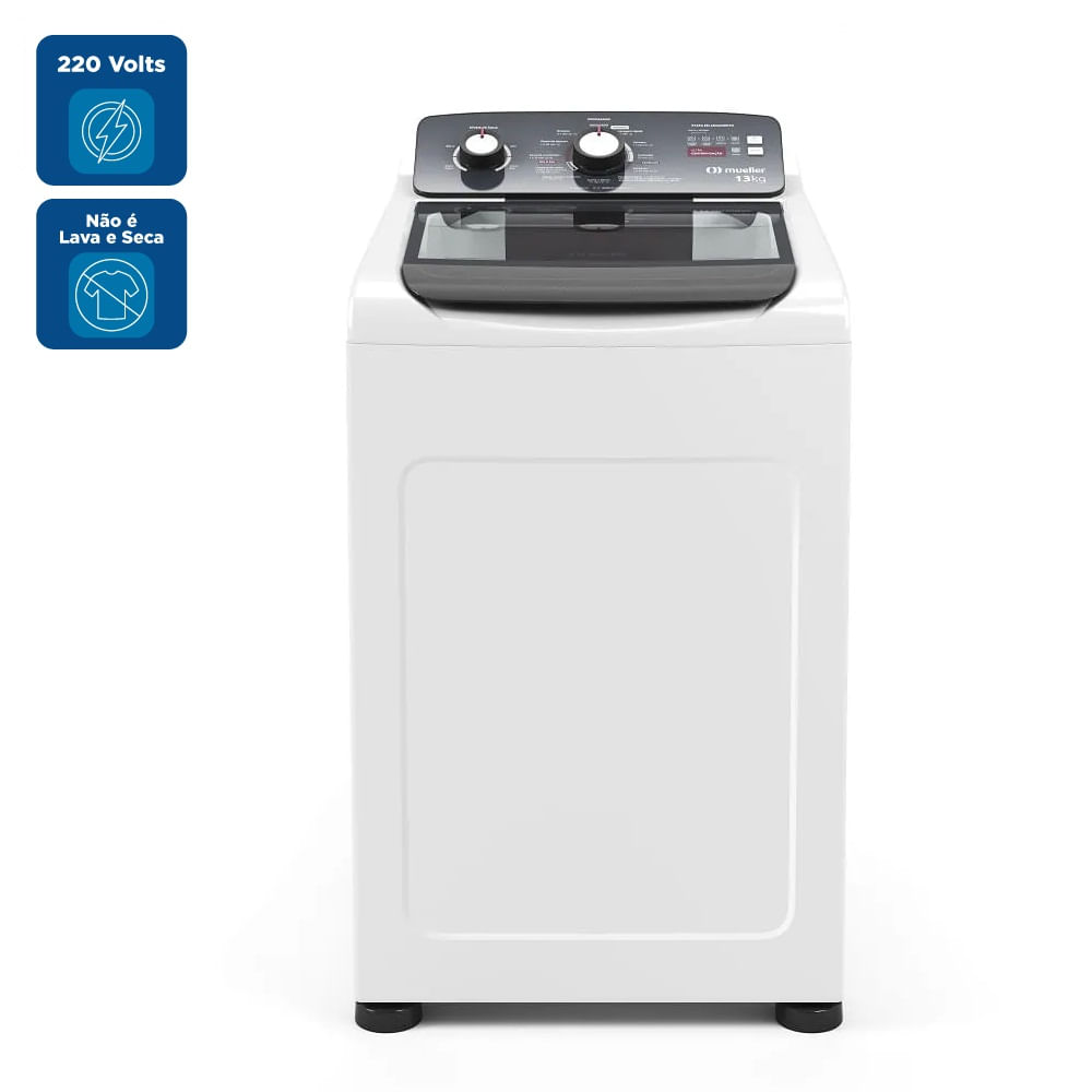 Lavadora de Roupas Automática Mueller 13Kg Ultracentrifugação e Ciclo Rápido Branca MLA13 – 220 Volts - Imagem 2